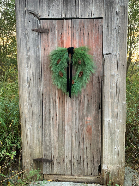 Long Needle Pine Winter Wreath