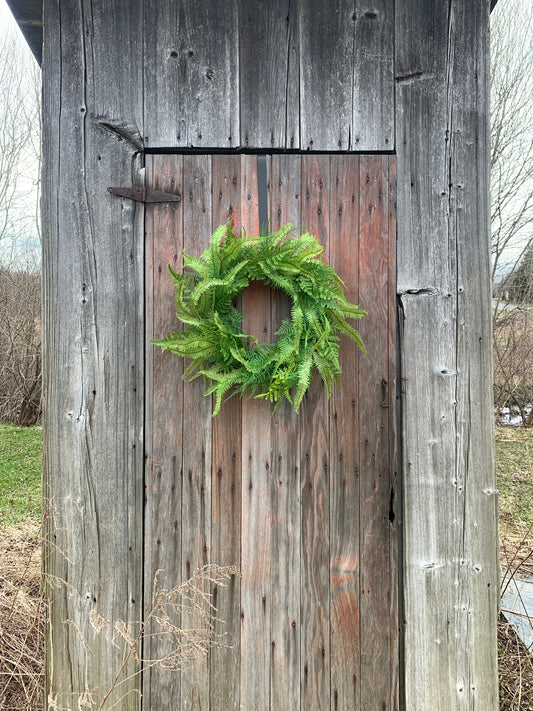 Mixed Fern Wreath