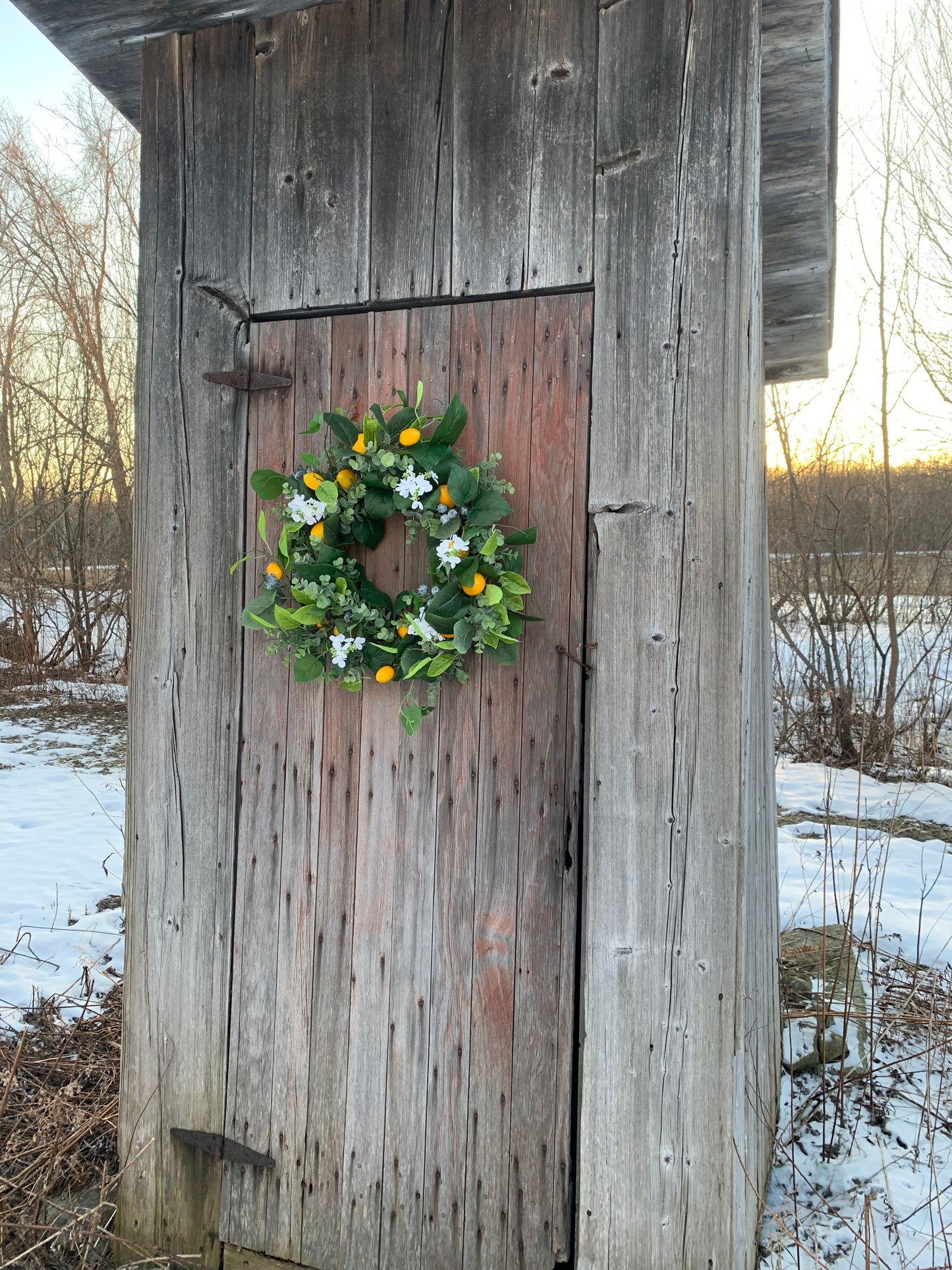 Lemon Blueberry Wreath