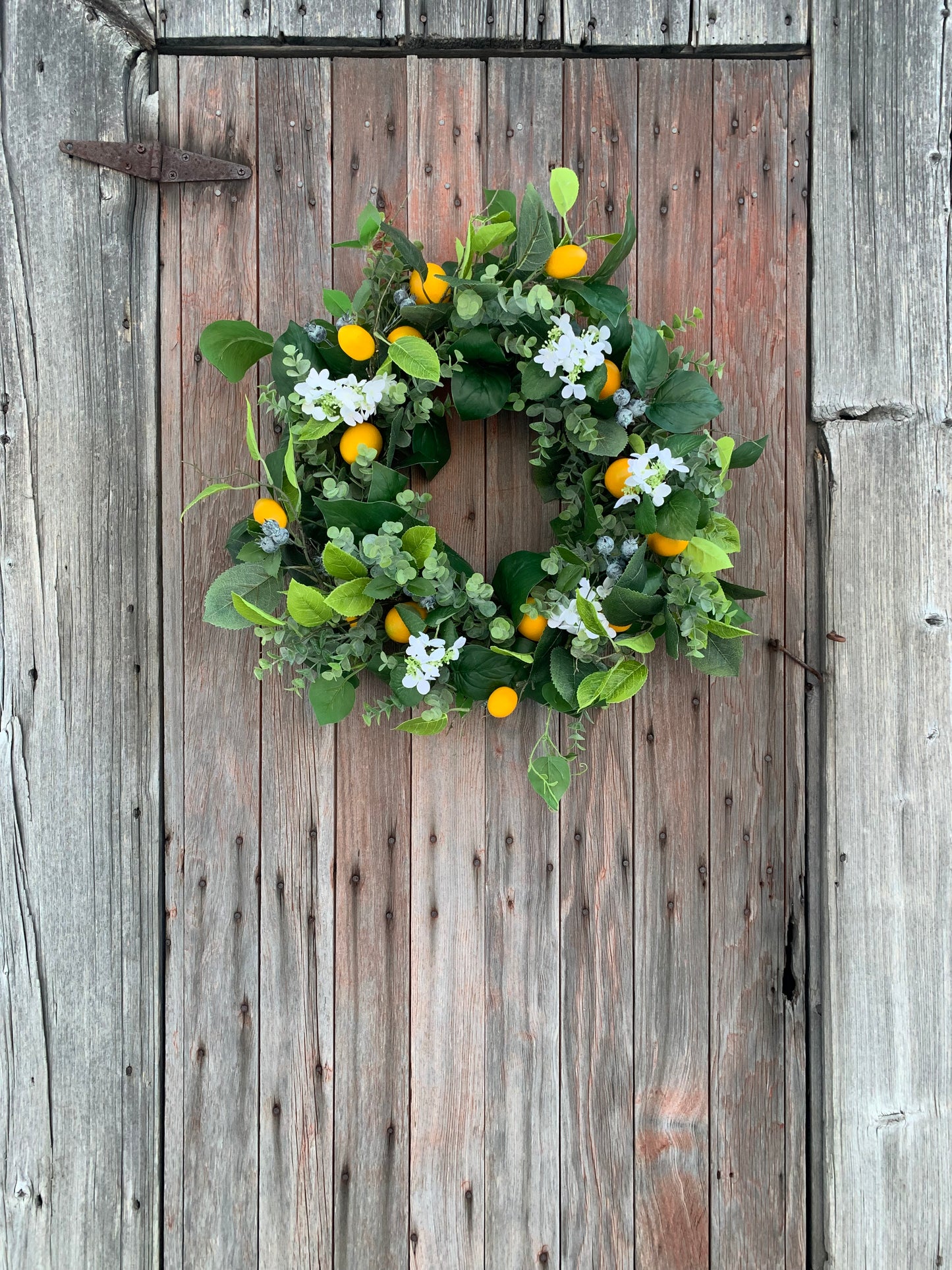 Lemon Blueberry Wreath