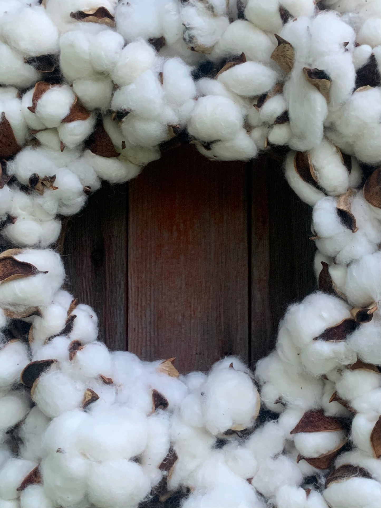 Natural Cotton Wreath