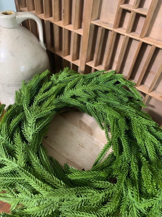 Simple Norfolk Pine Candle Ring