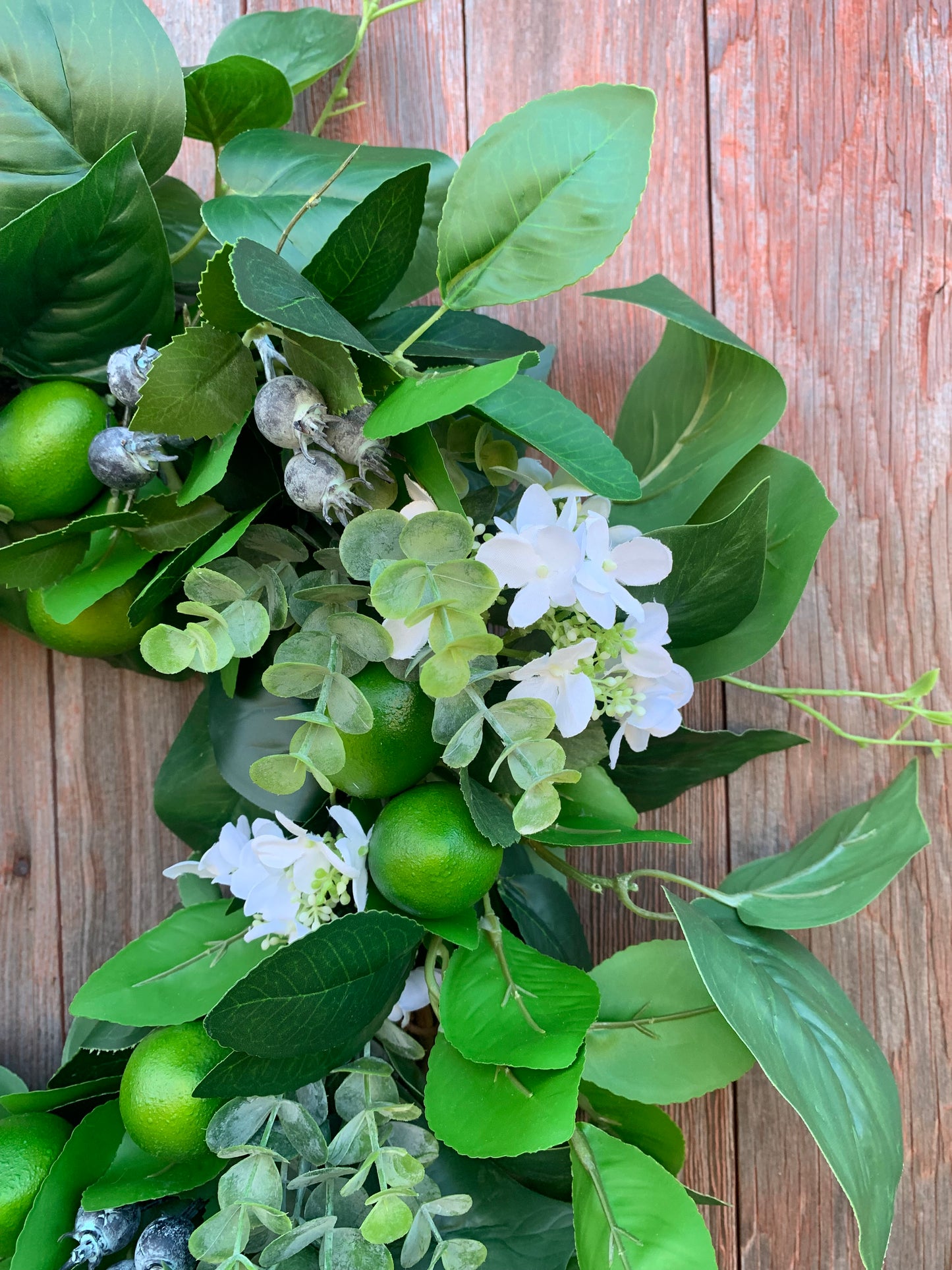 Lime Blueberry Citrus Wreath