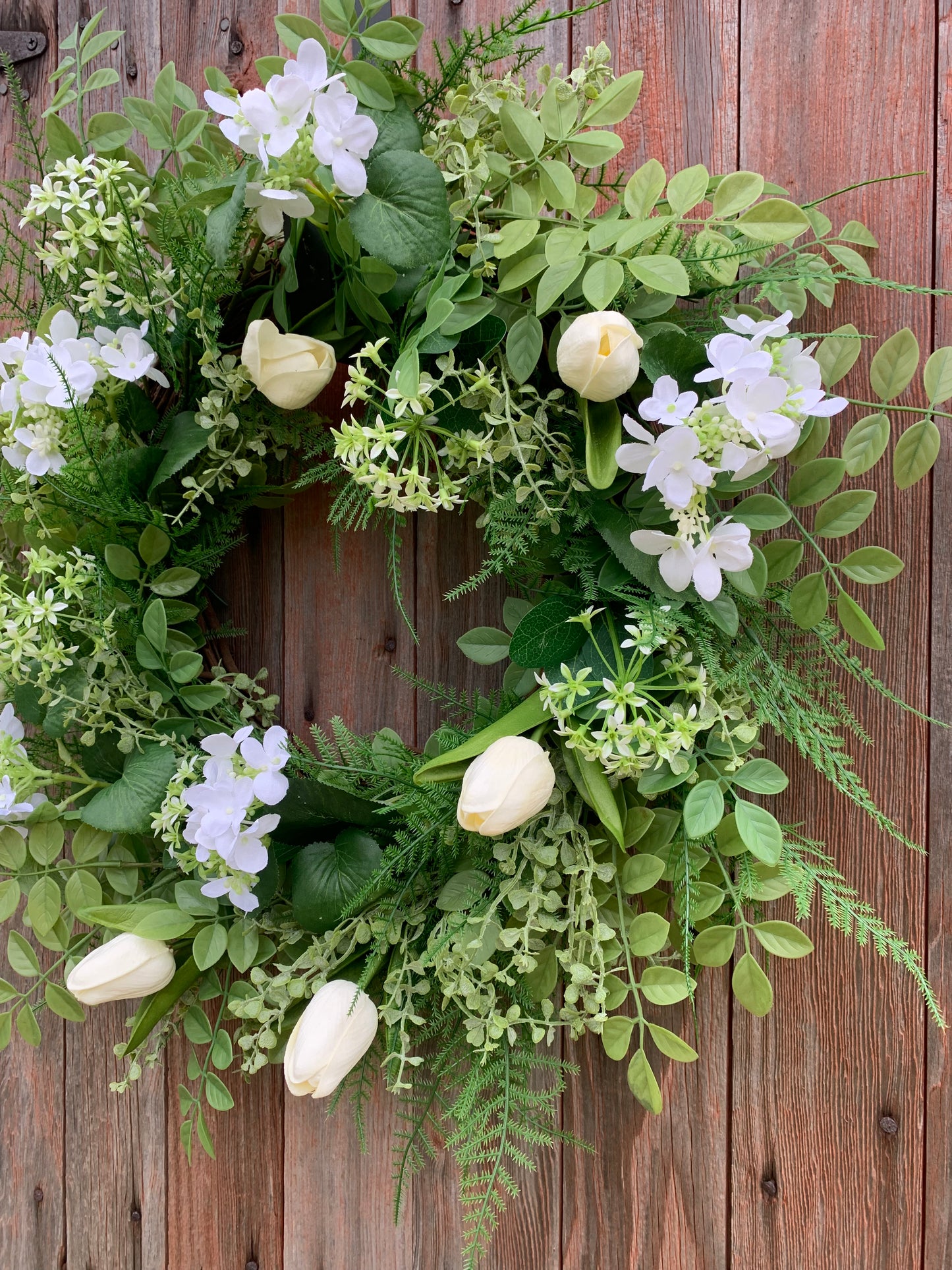 White Tulip Wreath