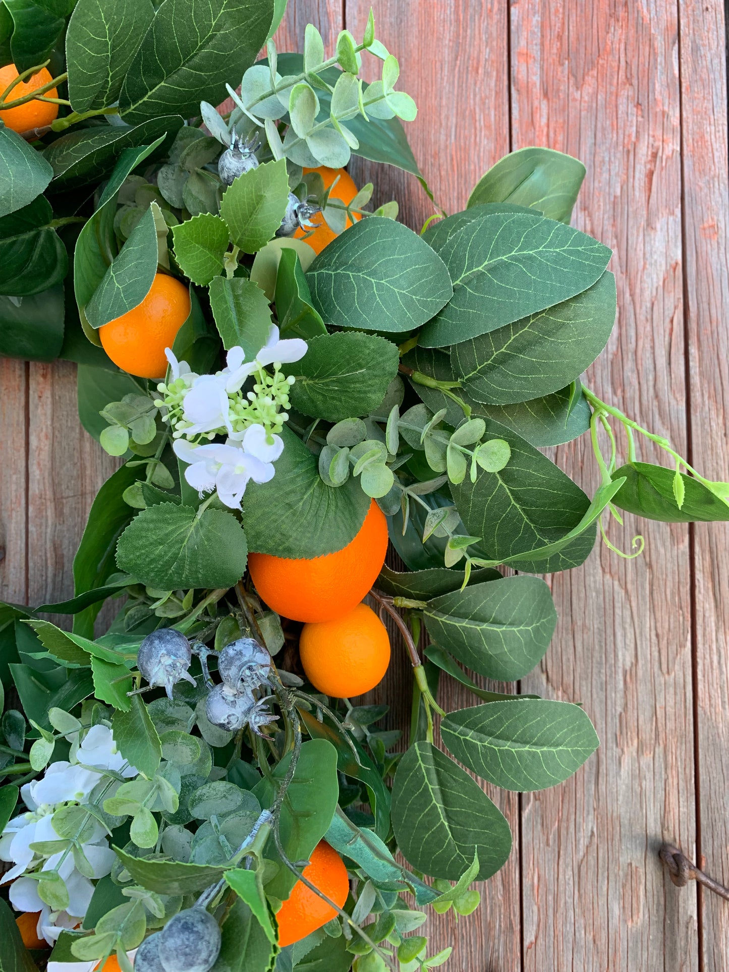 Orange Blueberry Wreath