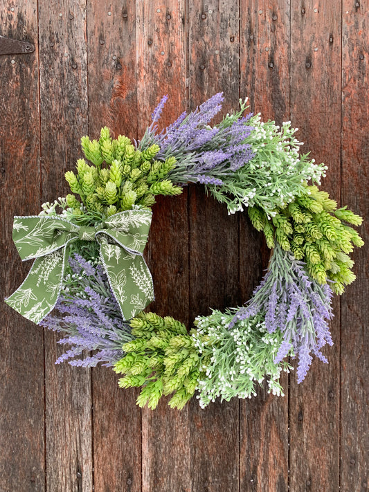 Lavender Meadow Wreath