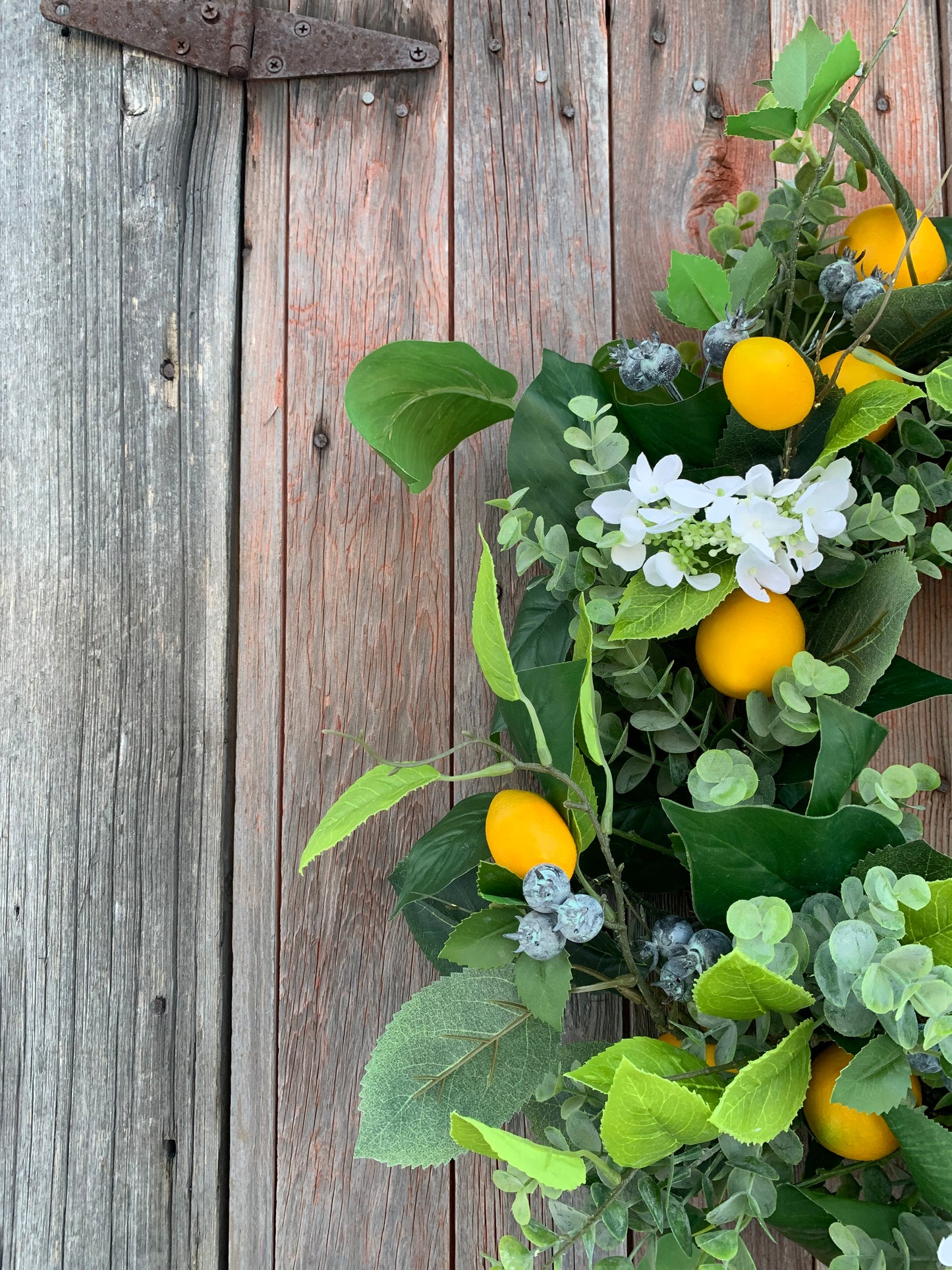 Lemon Blueberry Wreath