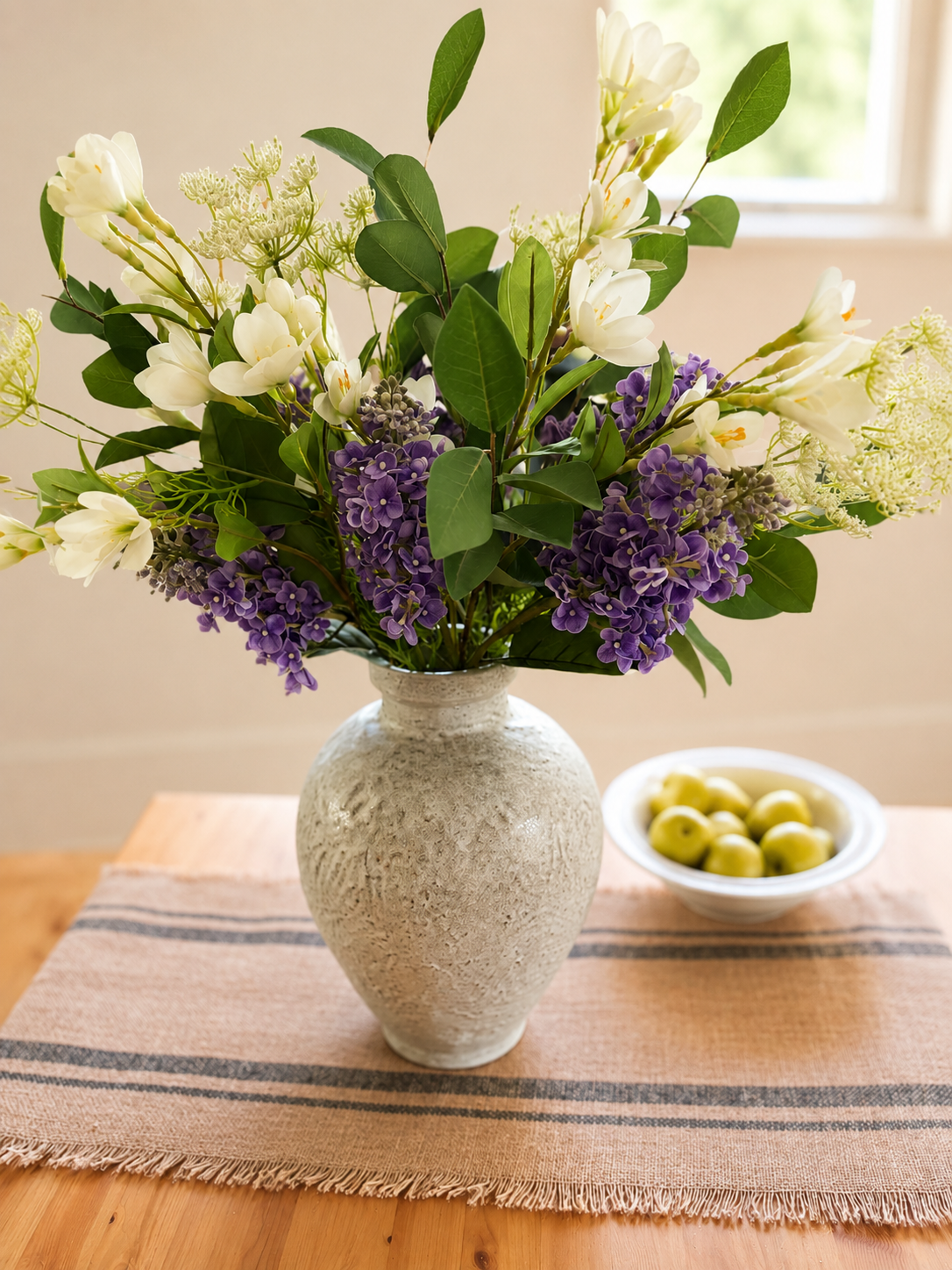Gathered Purple Lilac Arrangement