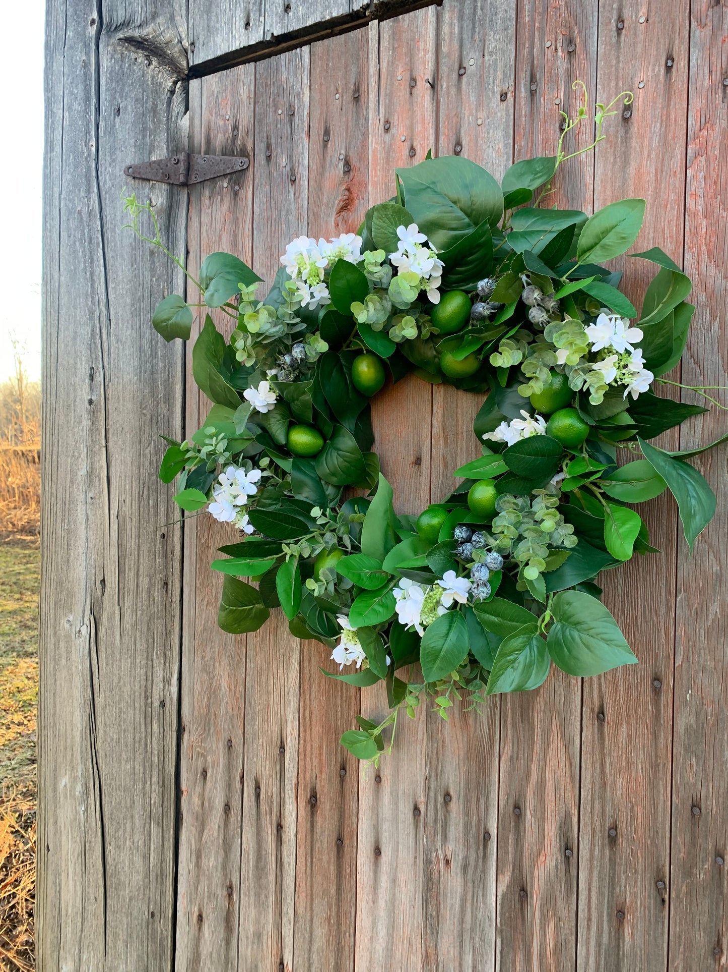 Lime Blueberry Citrus Wreath