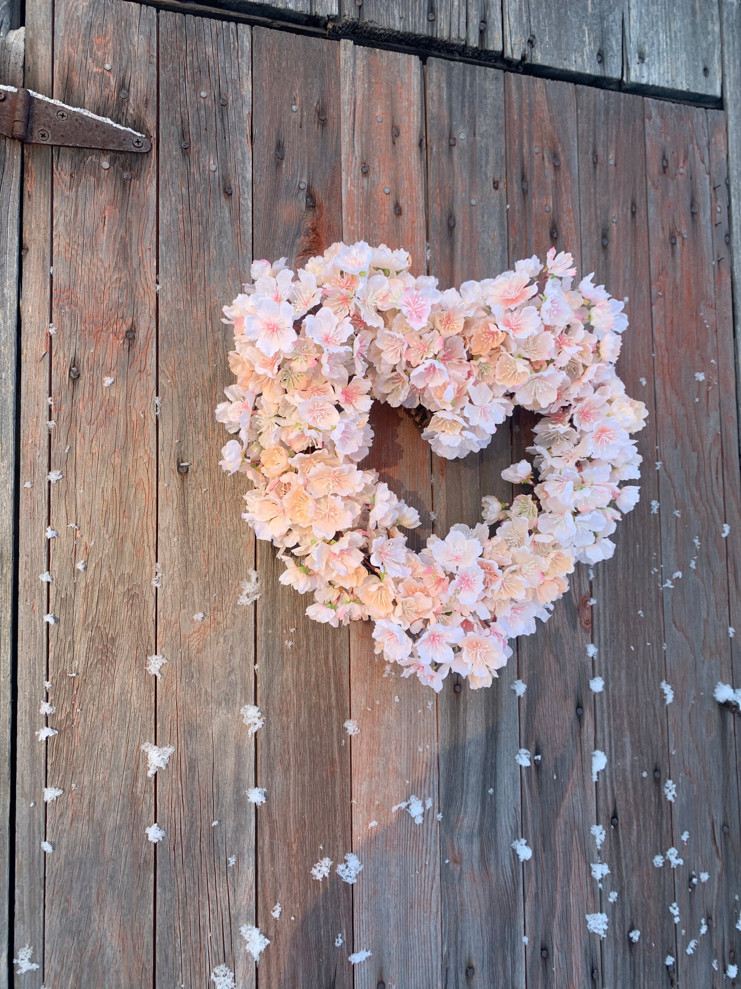 Blushing Peach Orchard Blossom Wreath