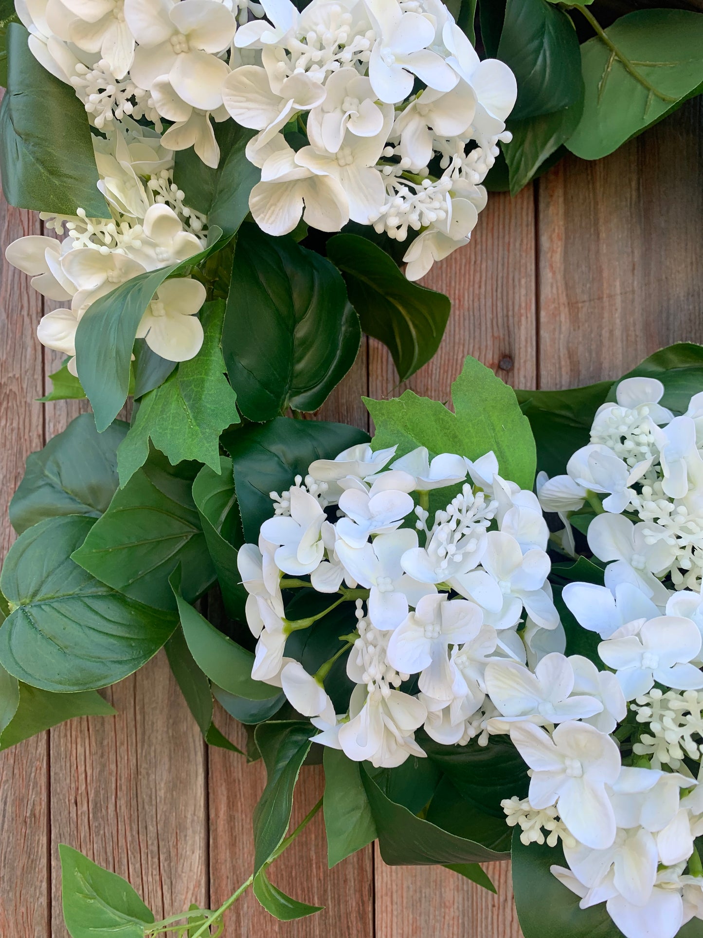 Classic White Hydrangea Wreath