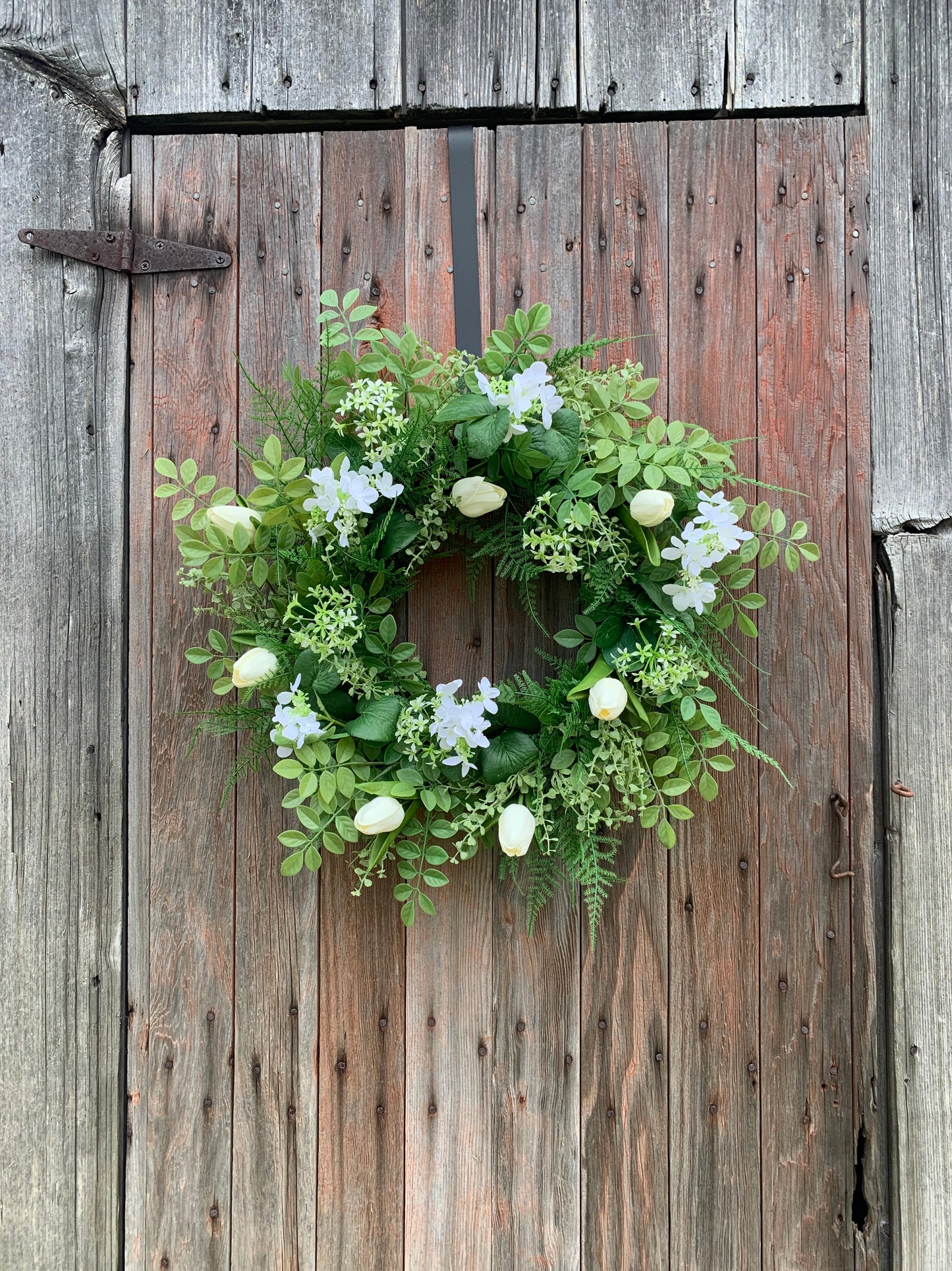 White Tulip Wreath