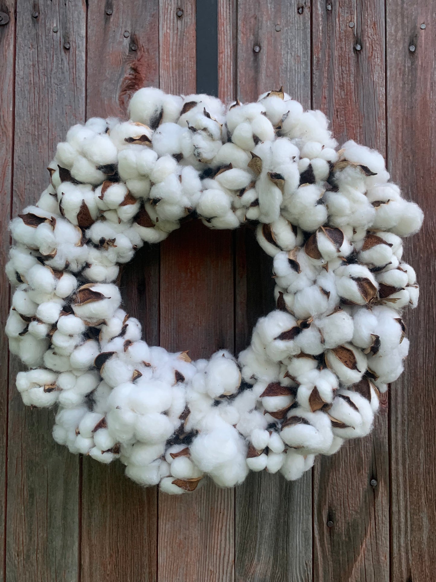 Natural Cotton Wreath