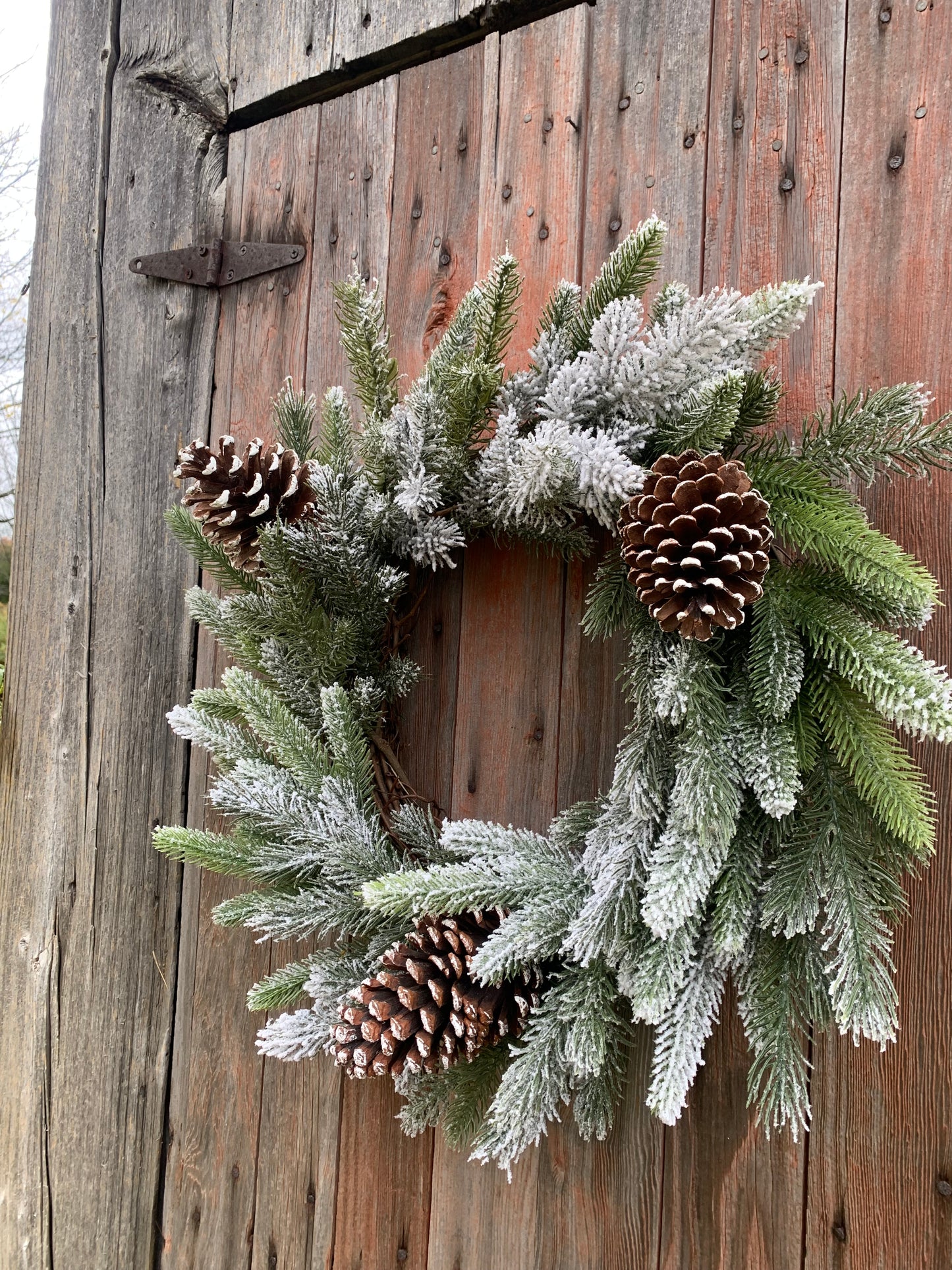 Snowy Pine Winter Wreath