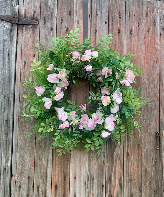 Sweet Pea Wreath