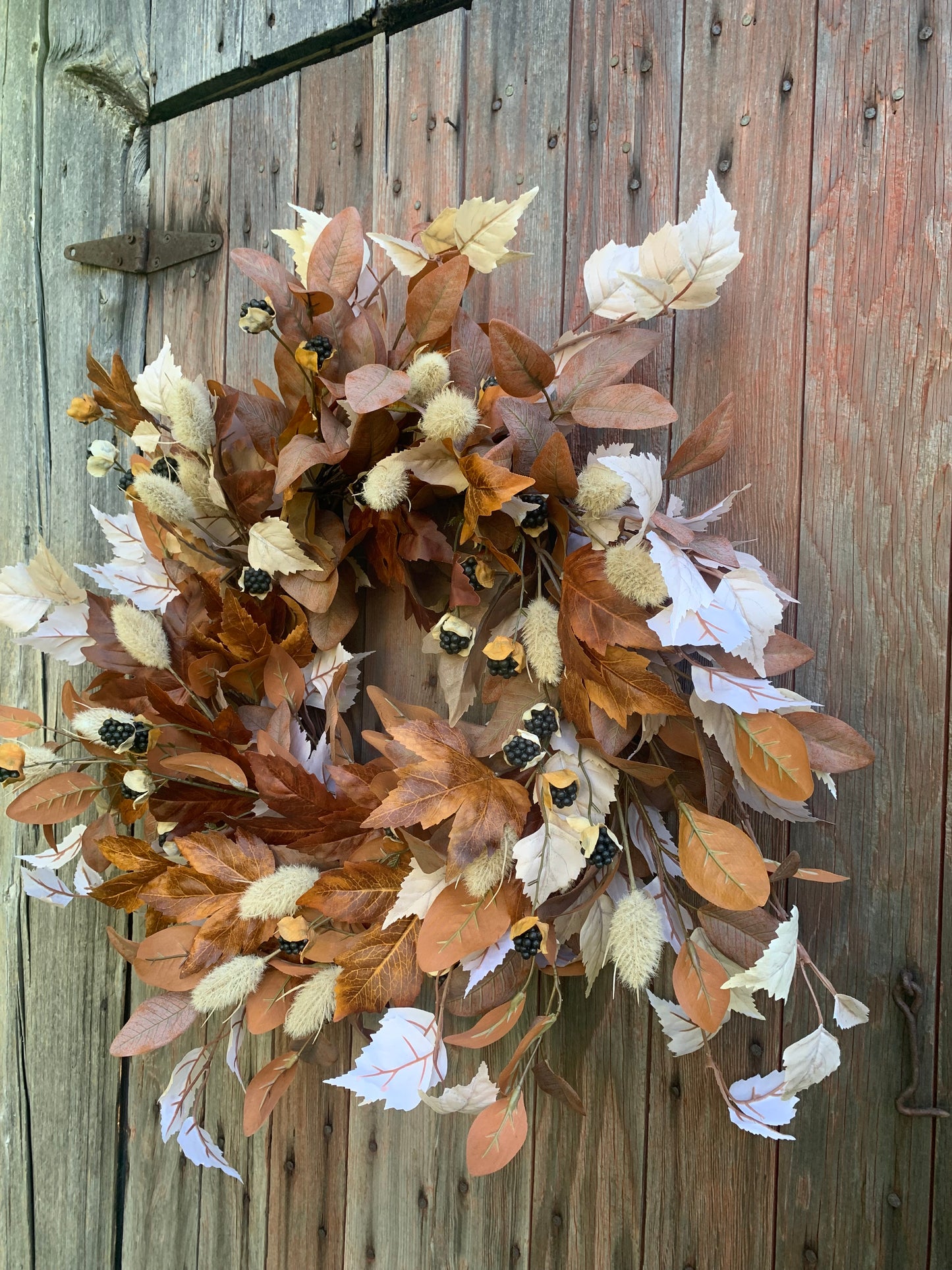 Maple and Aspen Leaf Wreath