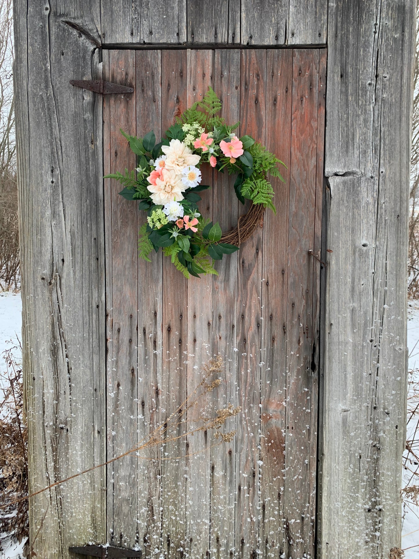 Spring Meadow Dahlia Wreath
