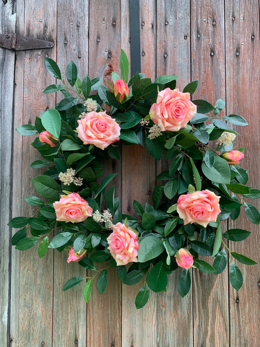 Summer Rose Wreath