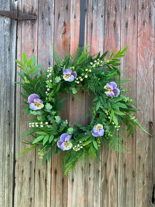 Pansy Wreath