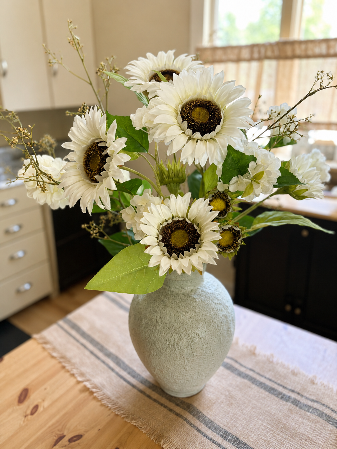 Ivory Sunflower Arrangement