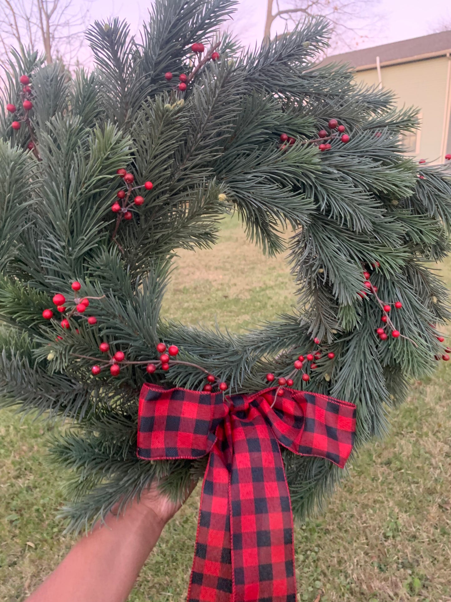 Lumberjack Pine Winter Wreath