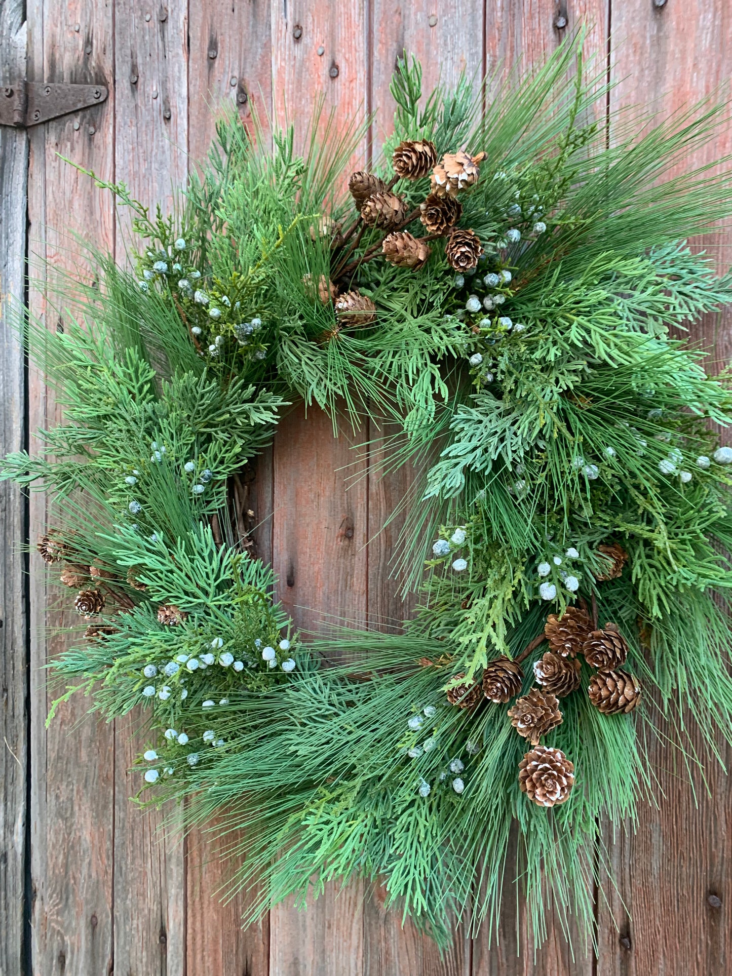 Cedar Pine and Juniper Berry Winter Wreath