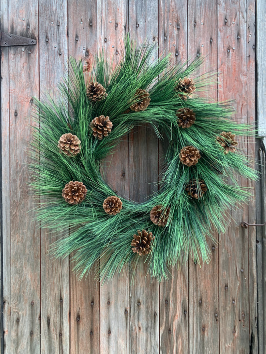 Rustic Long Needle Pine with Natural Pinecones