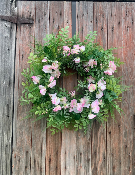 Sweet Pea Wreath