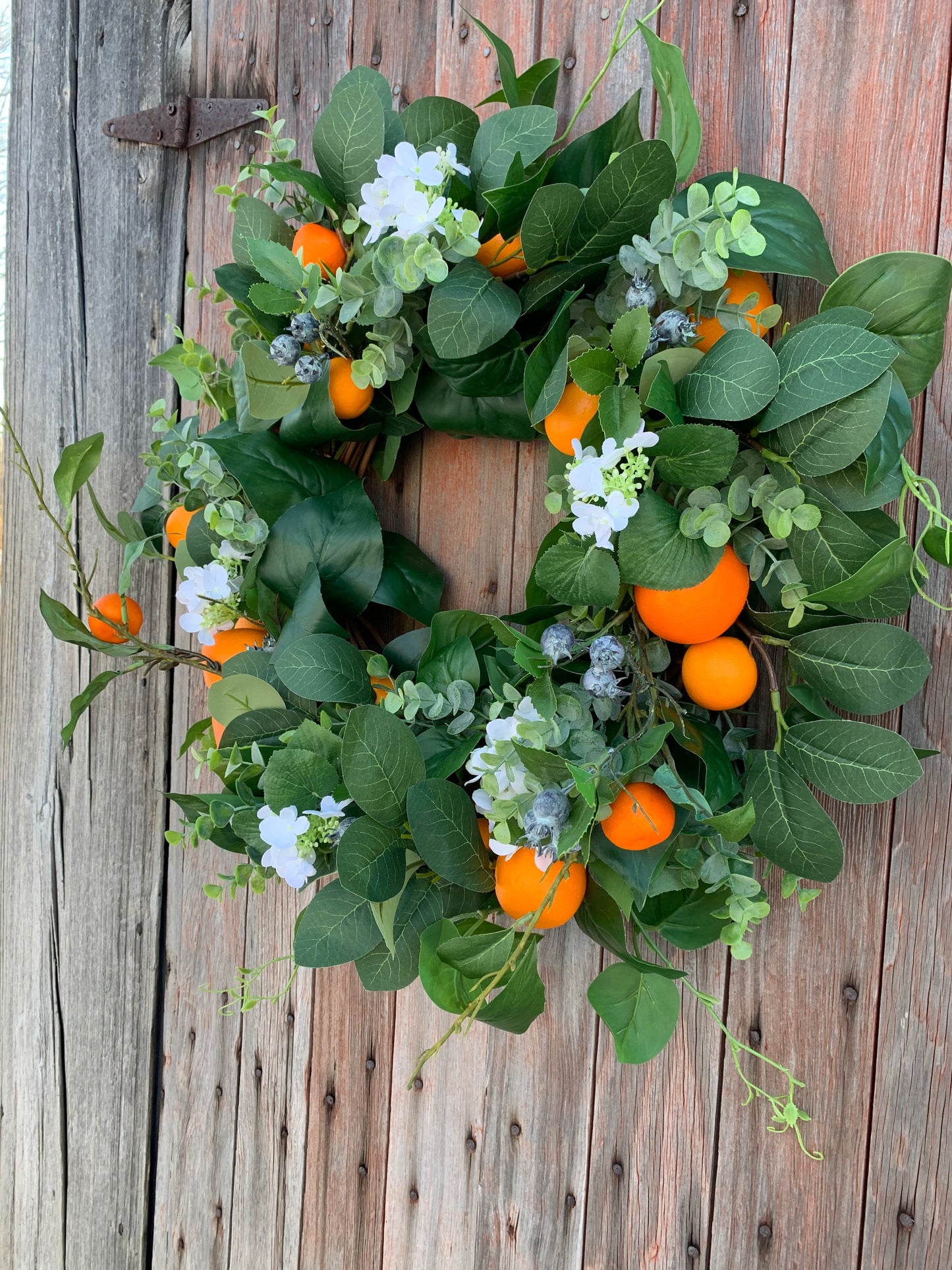 Orange Blueberry Wreath