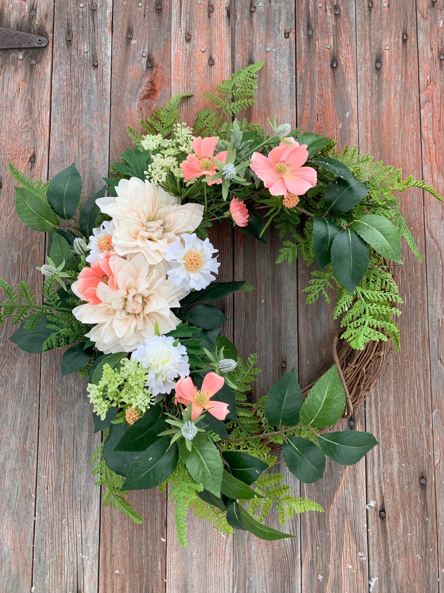 Spring Meadow Dahlia Wreath