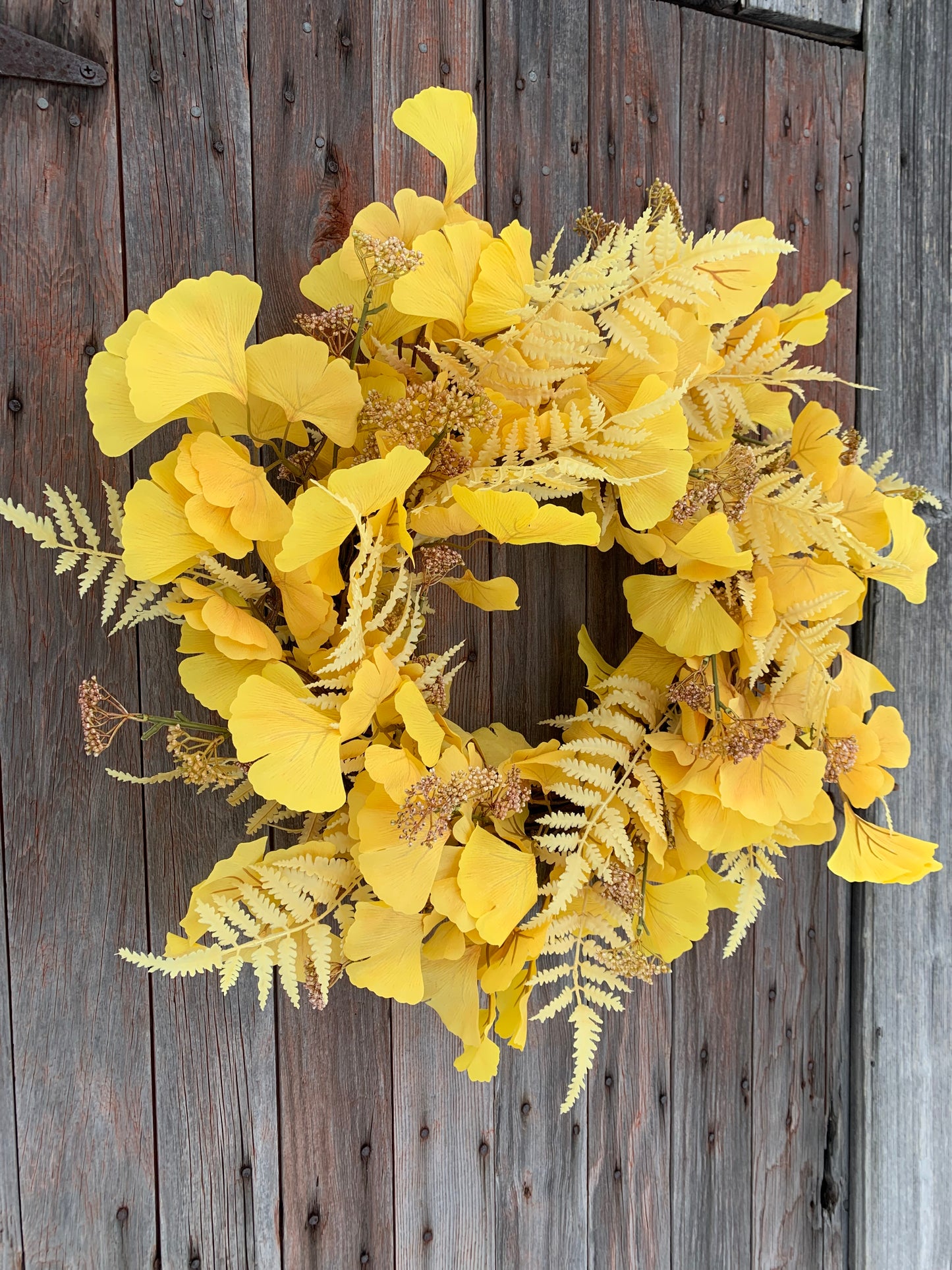 Golden Gingko Wreath