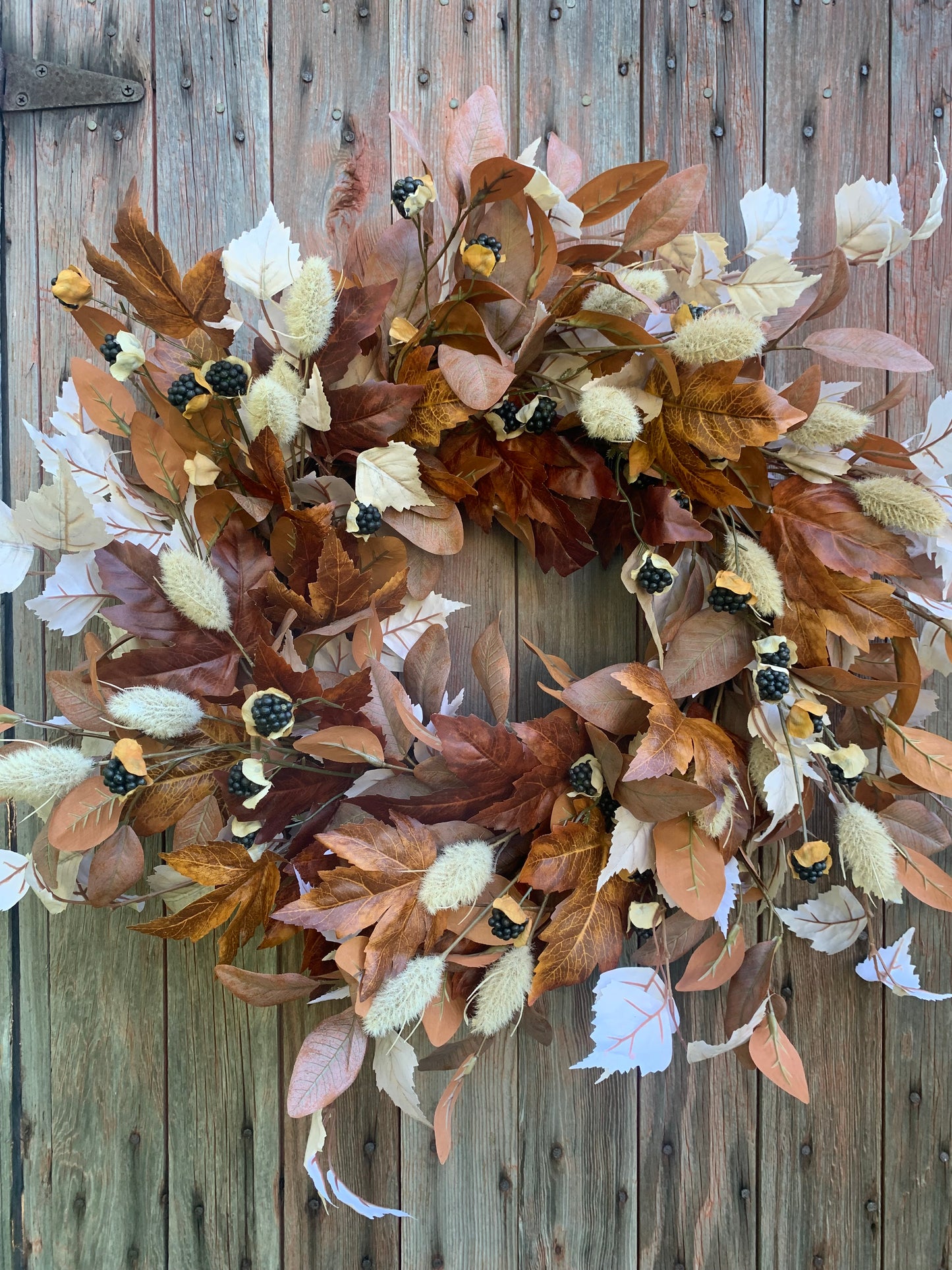 Maple and Aspen Leaf Wreath