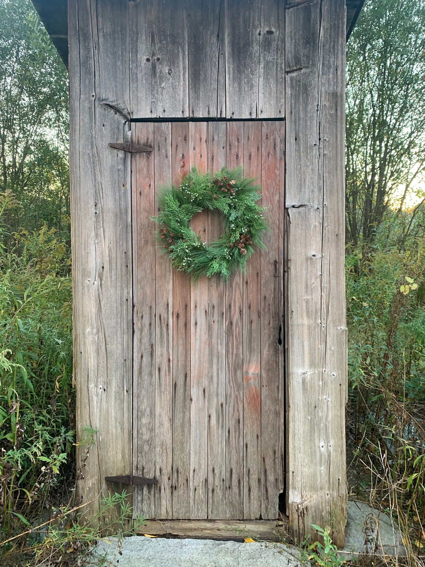 Cedar Pine and Juniper Berry Winter Wreath