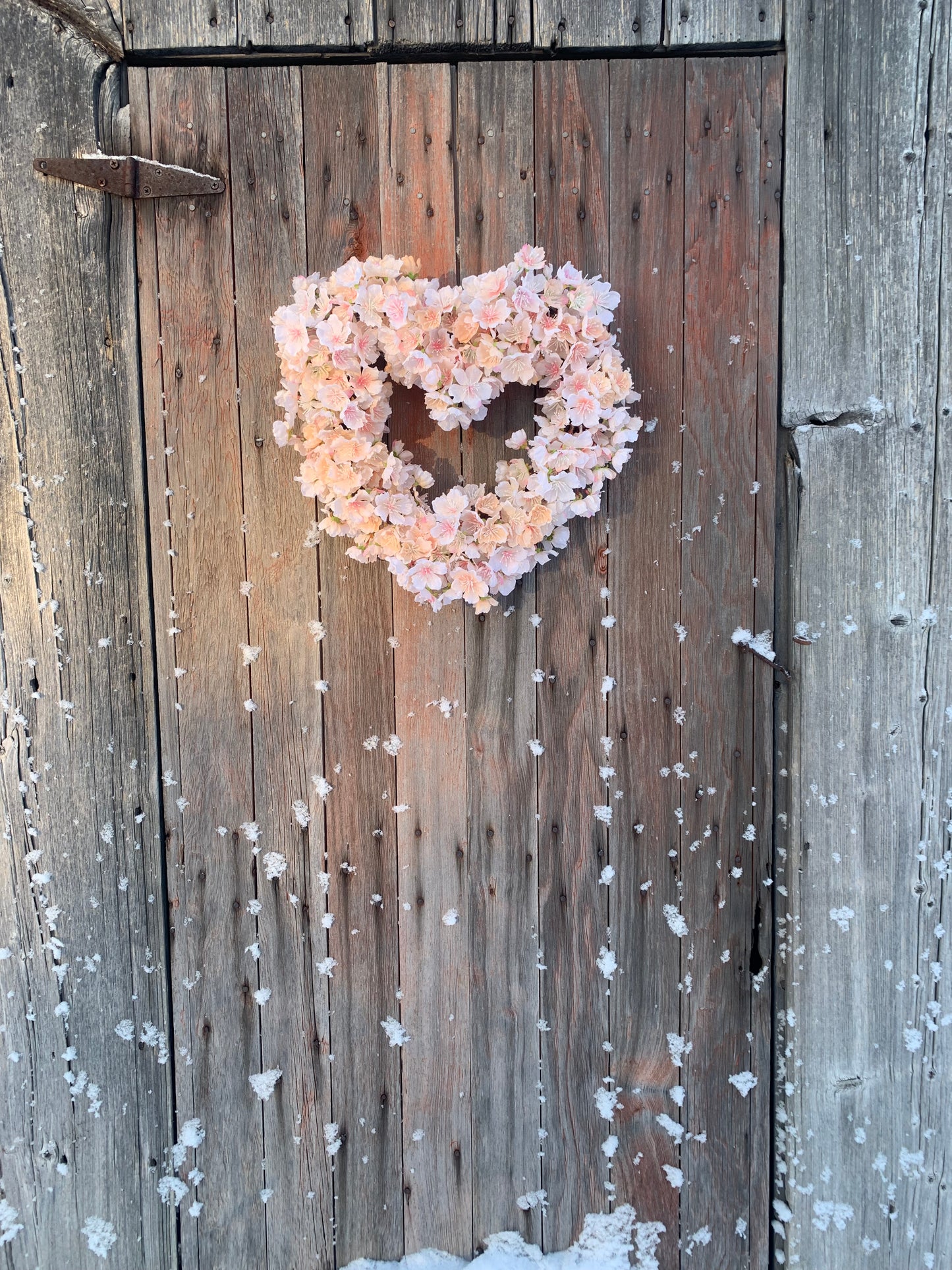 Blushing Peach Orchard Blossom Wreath