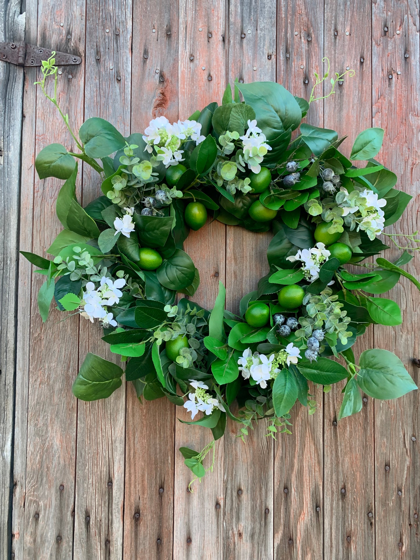 Lime Blueberry Citrus Wreath