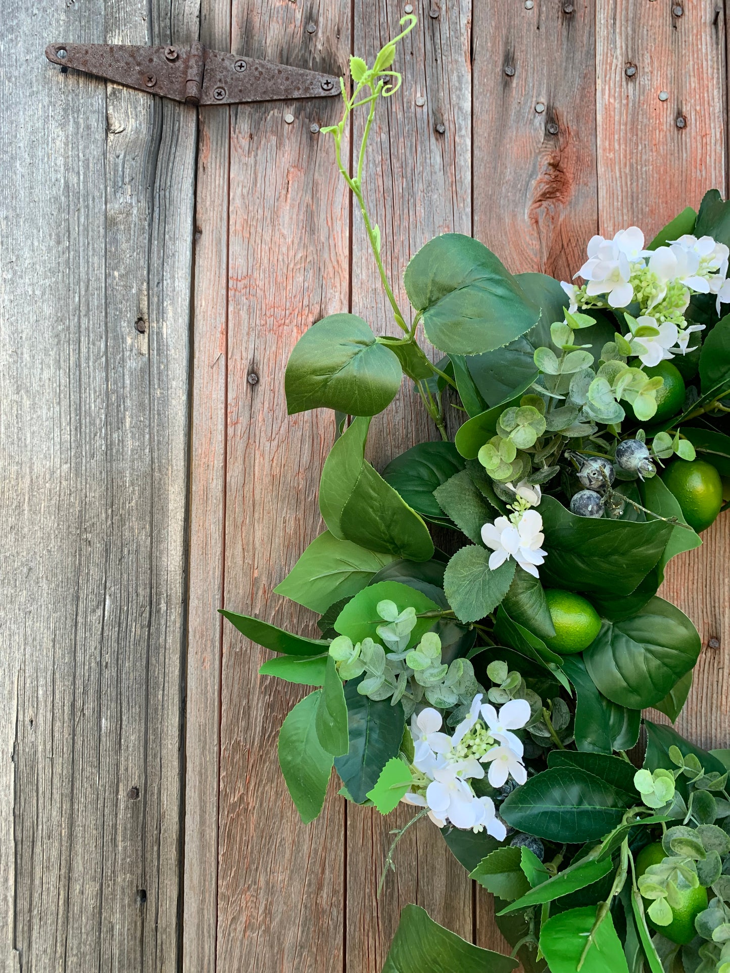 Lime Blueberry Citrus Wreath