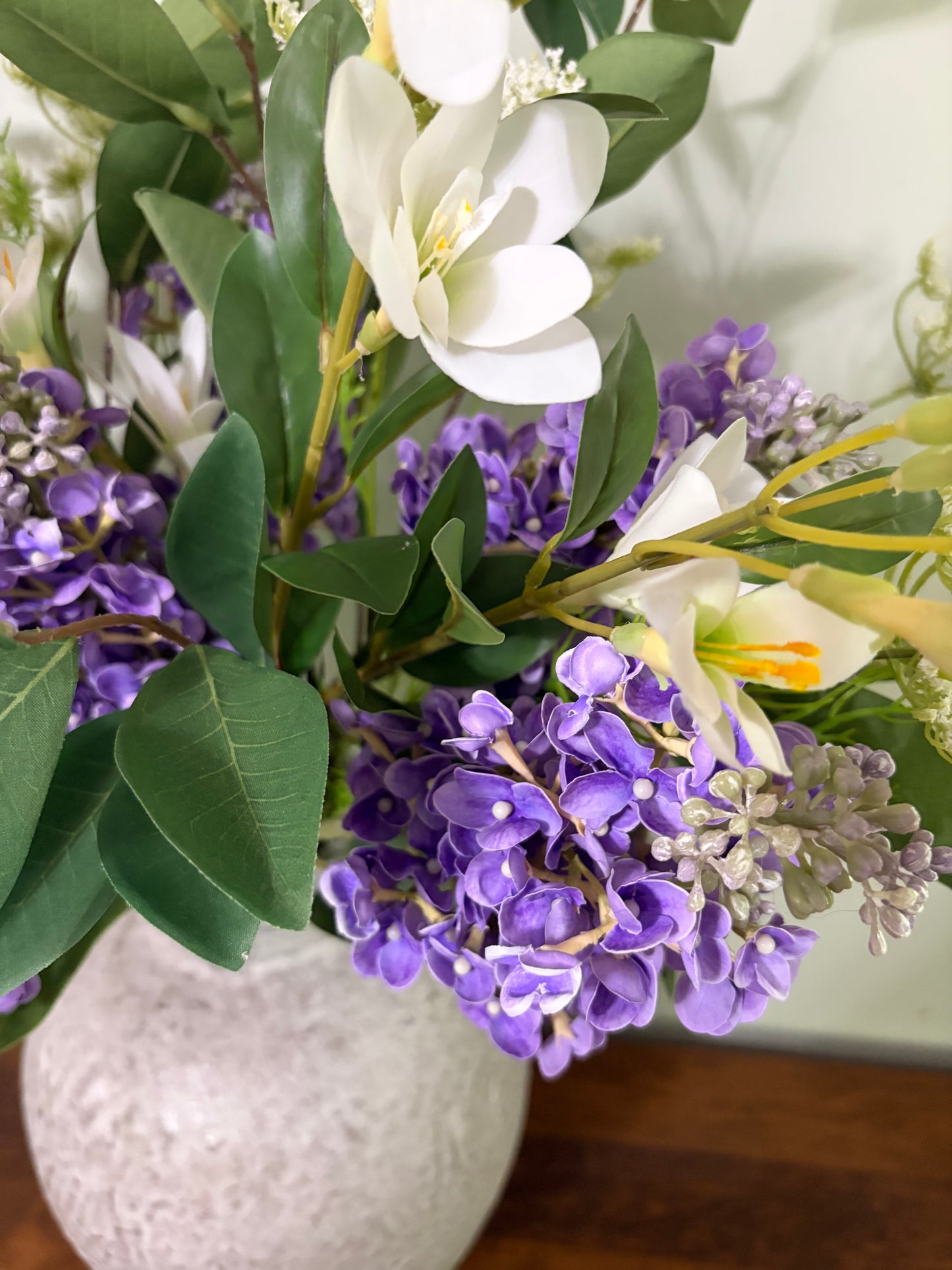 Gathered Purple Lilac Arrangement