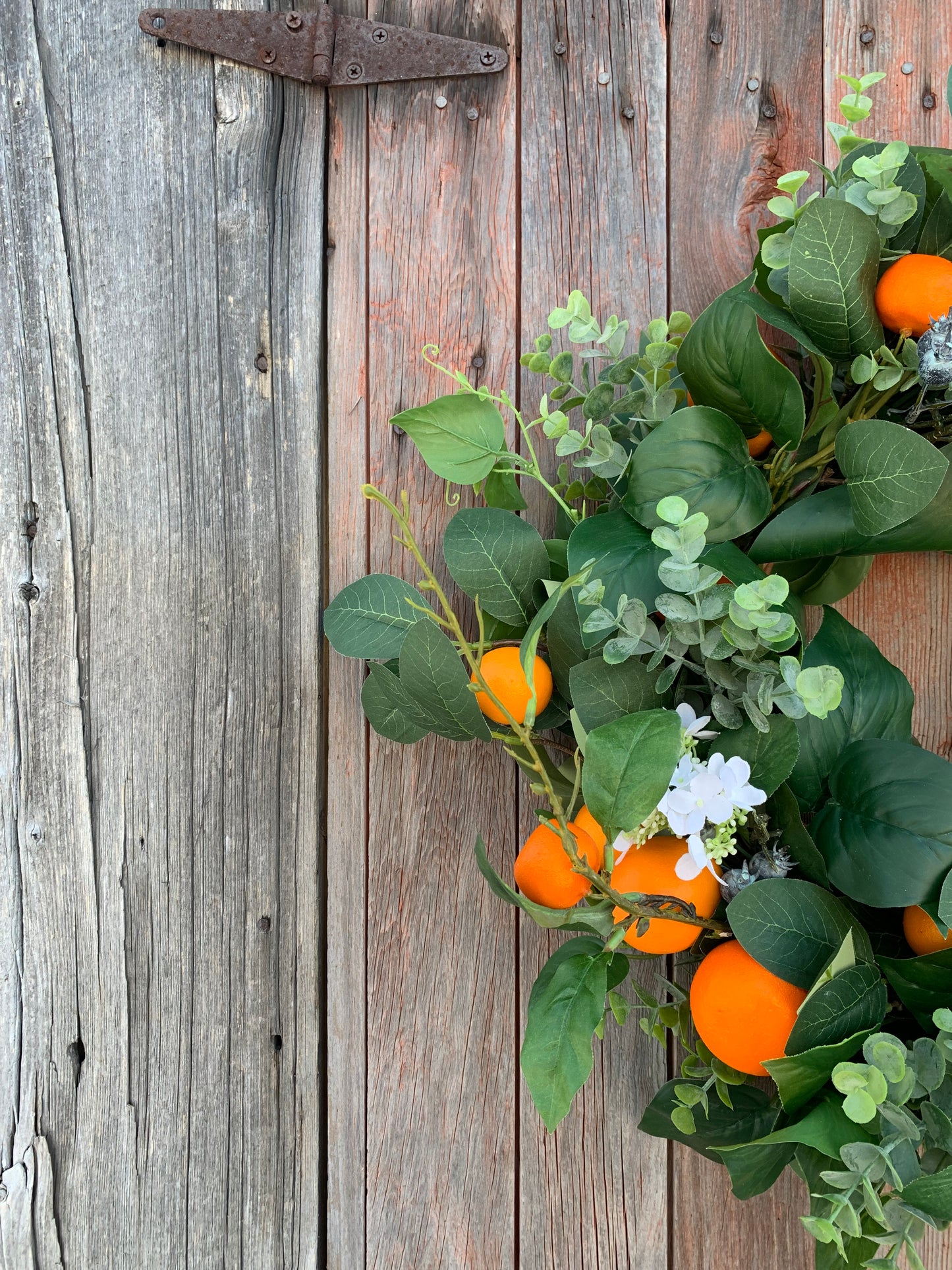 Orange Blueberry Wreath
