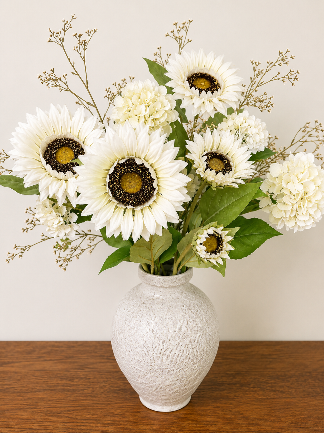 Ivory Sunflower Arrangement