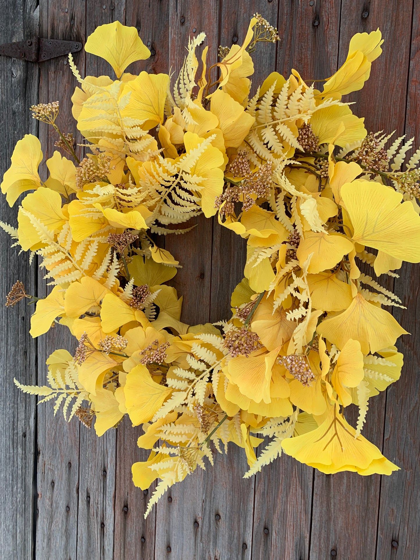 Golden Gingko Wreath