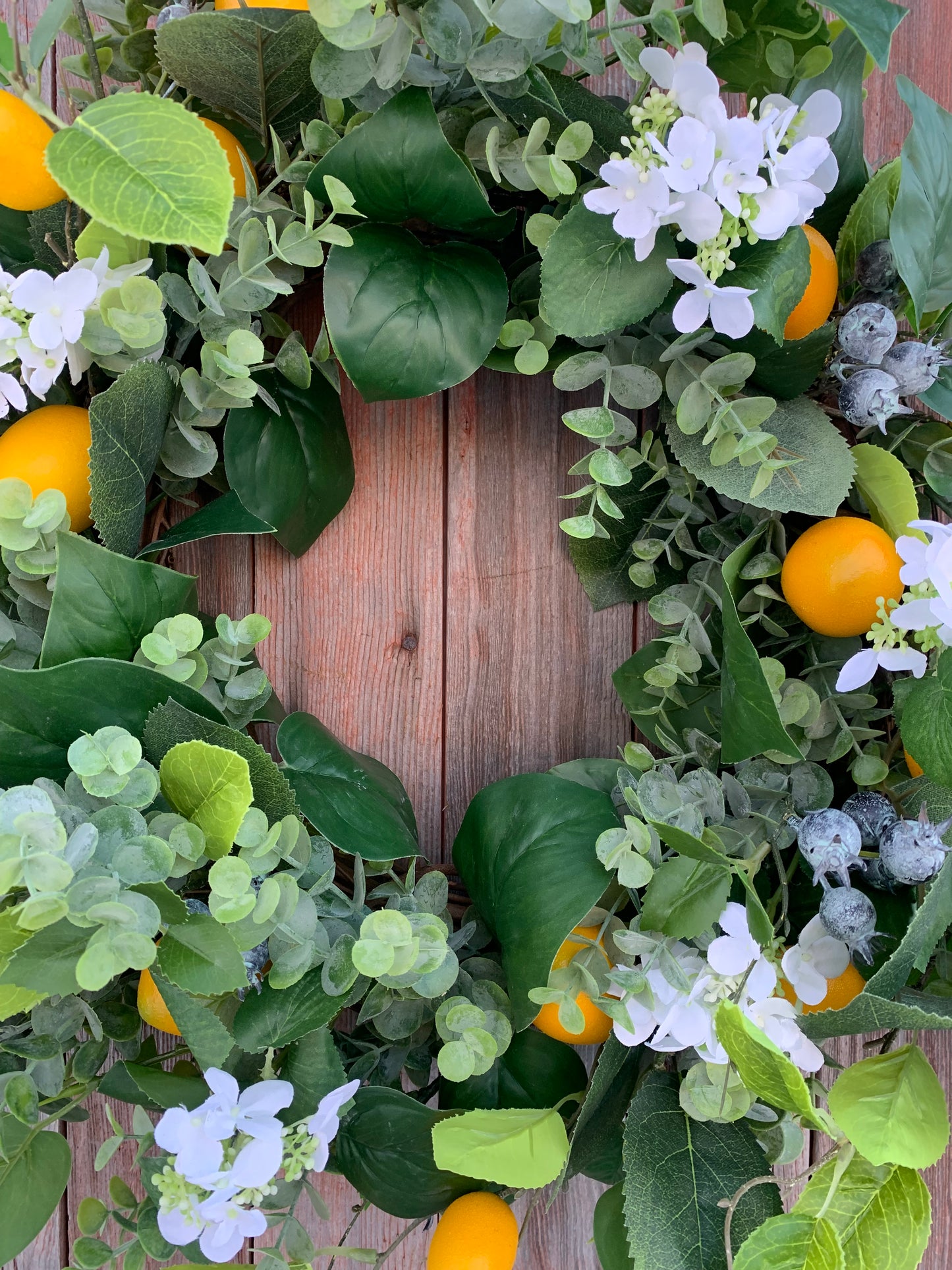 Lemon Blueberry Wreath