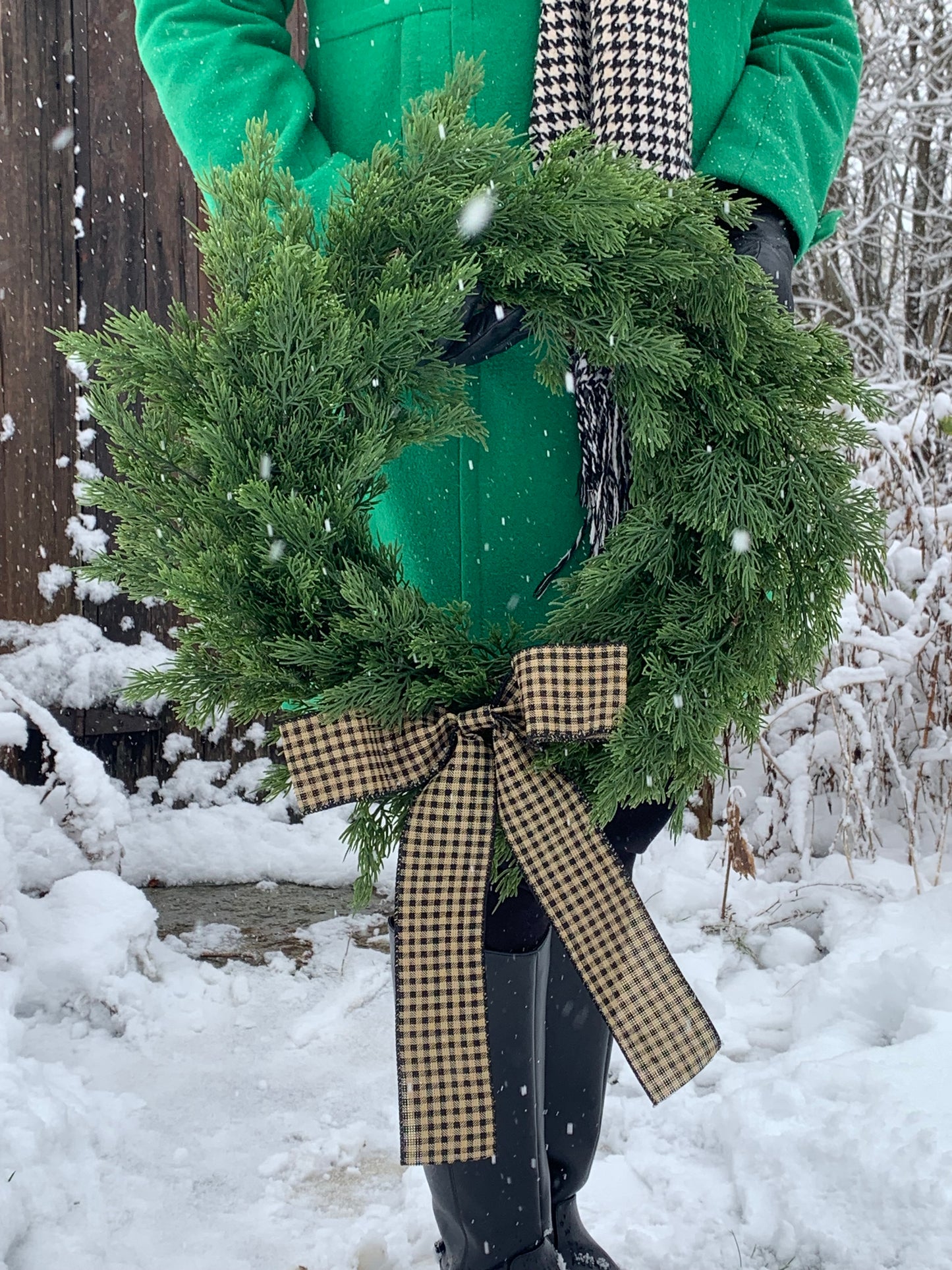 Simply Cedar Winter Wreath