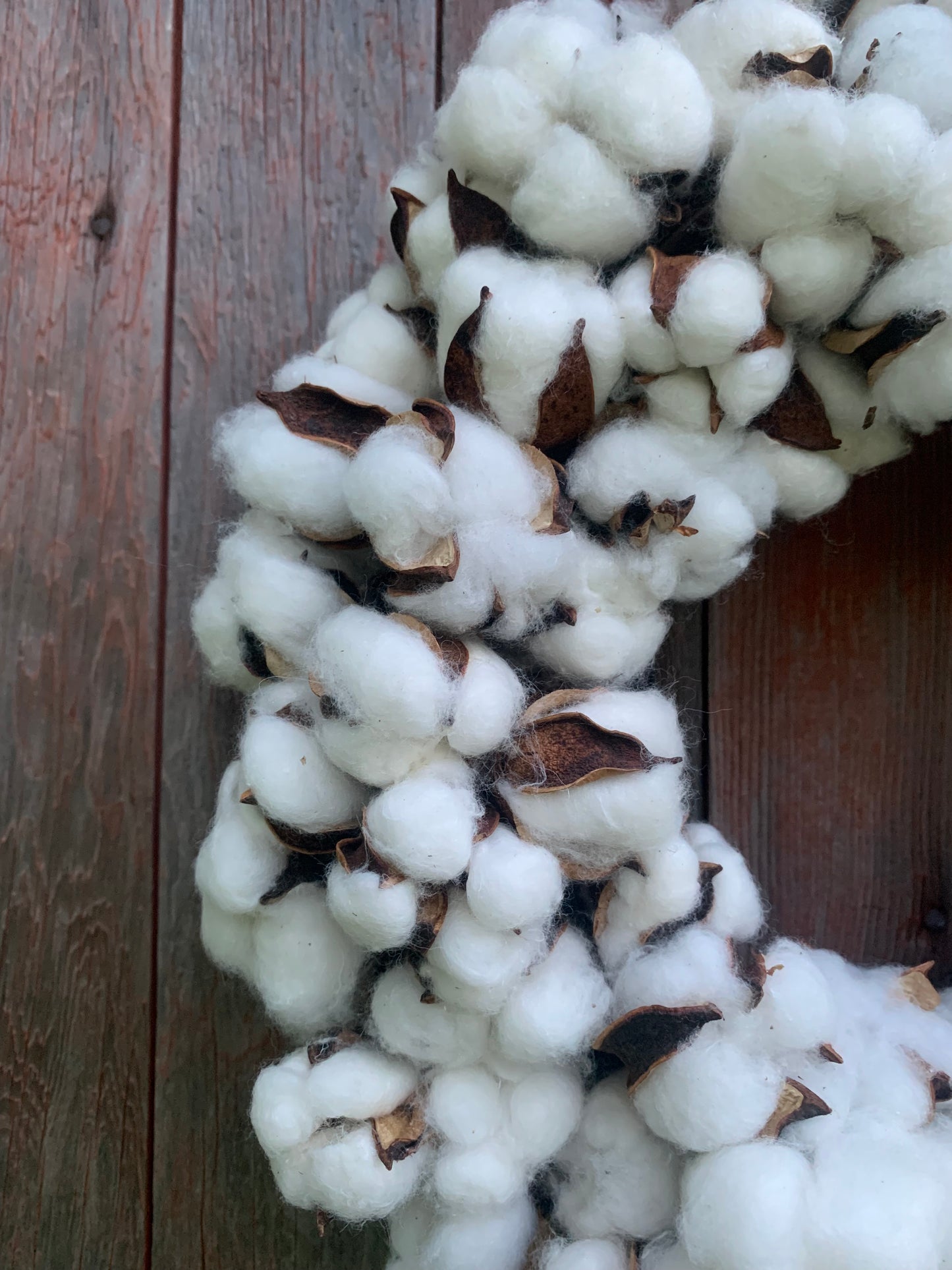 Natural Cotton Wreath