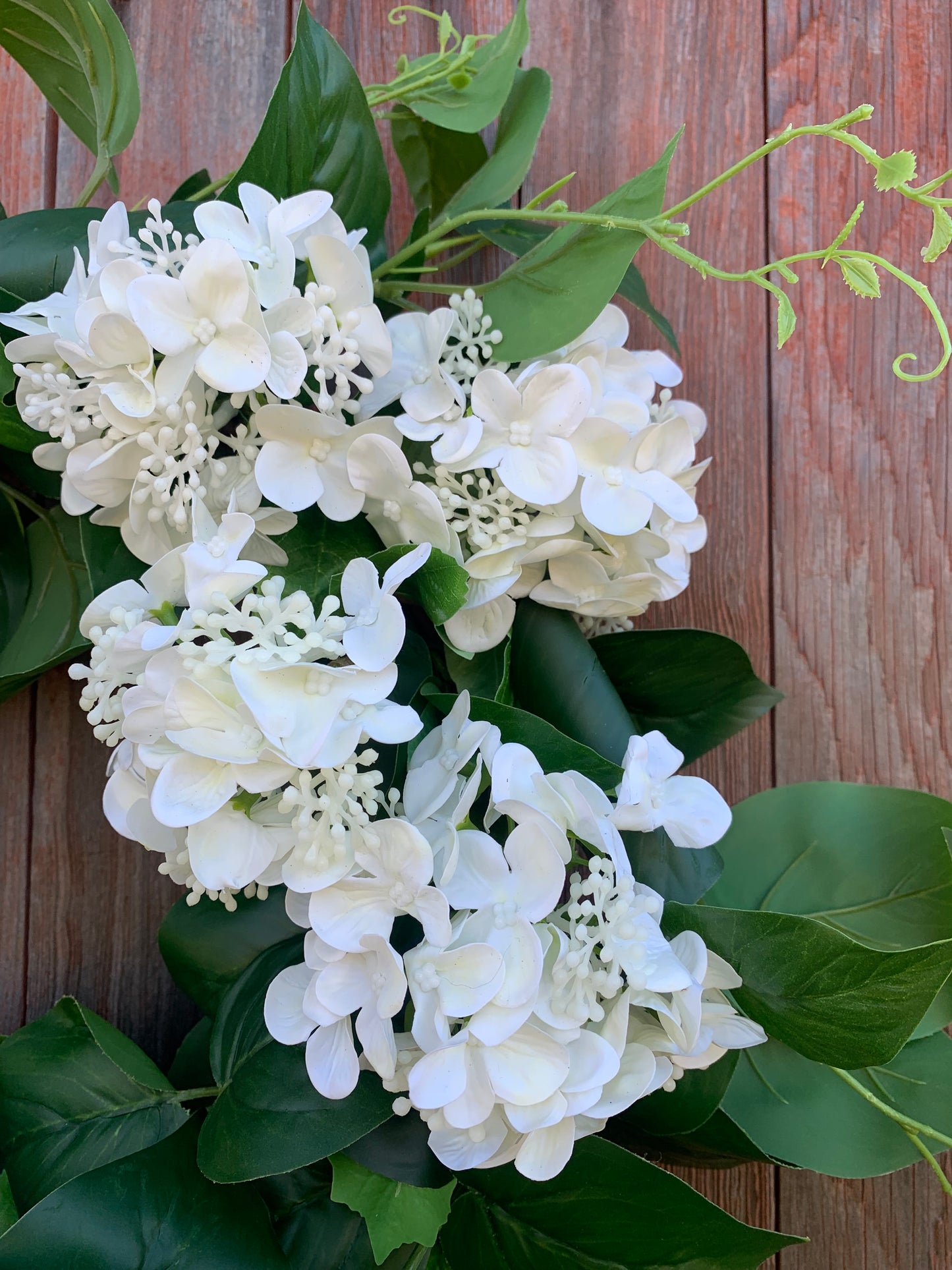 Classic White Hydrangea Wreath