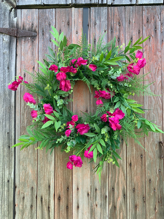 Sweet Pea Wreath