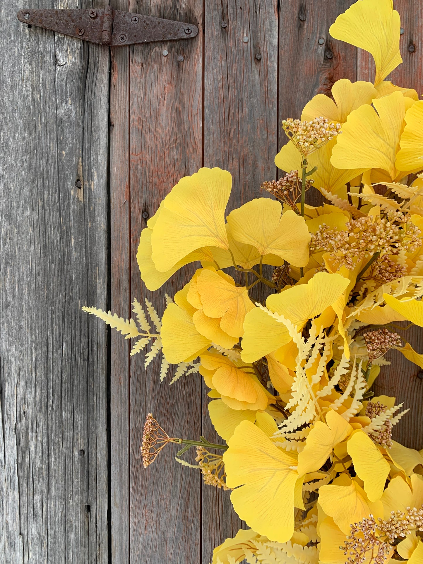 Golden Gingko Wreath