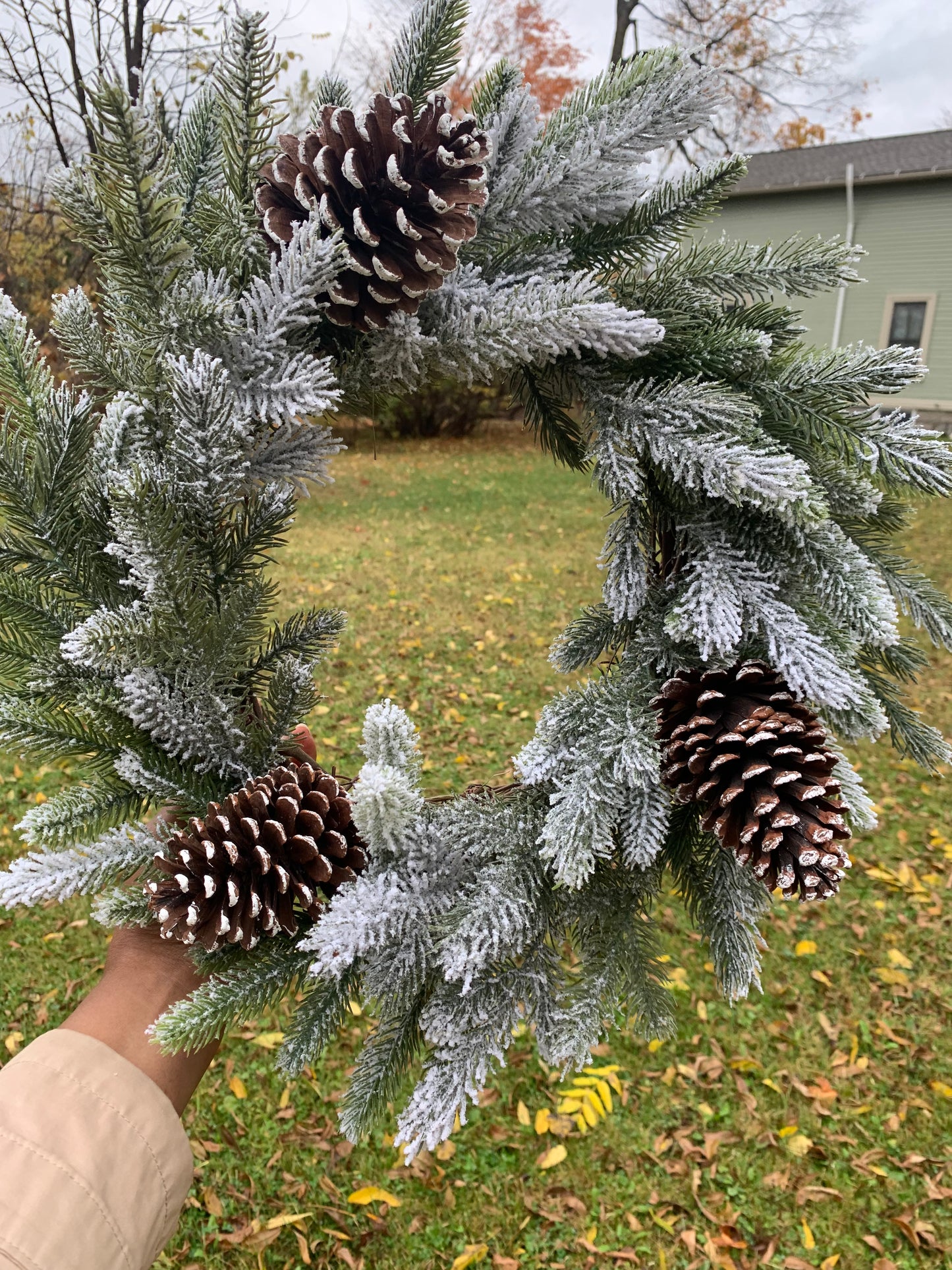Snowy Pine Winter Wreath