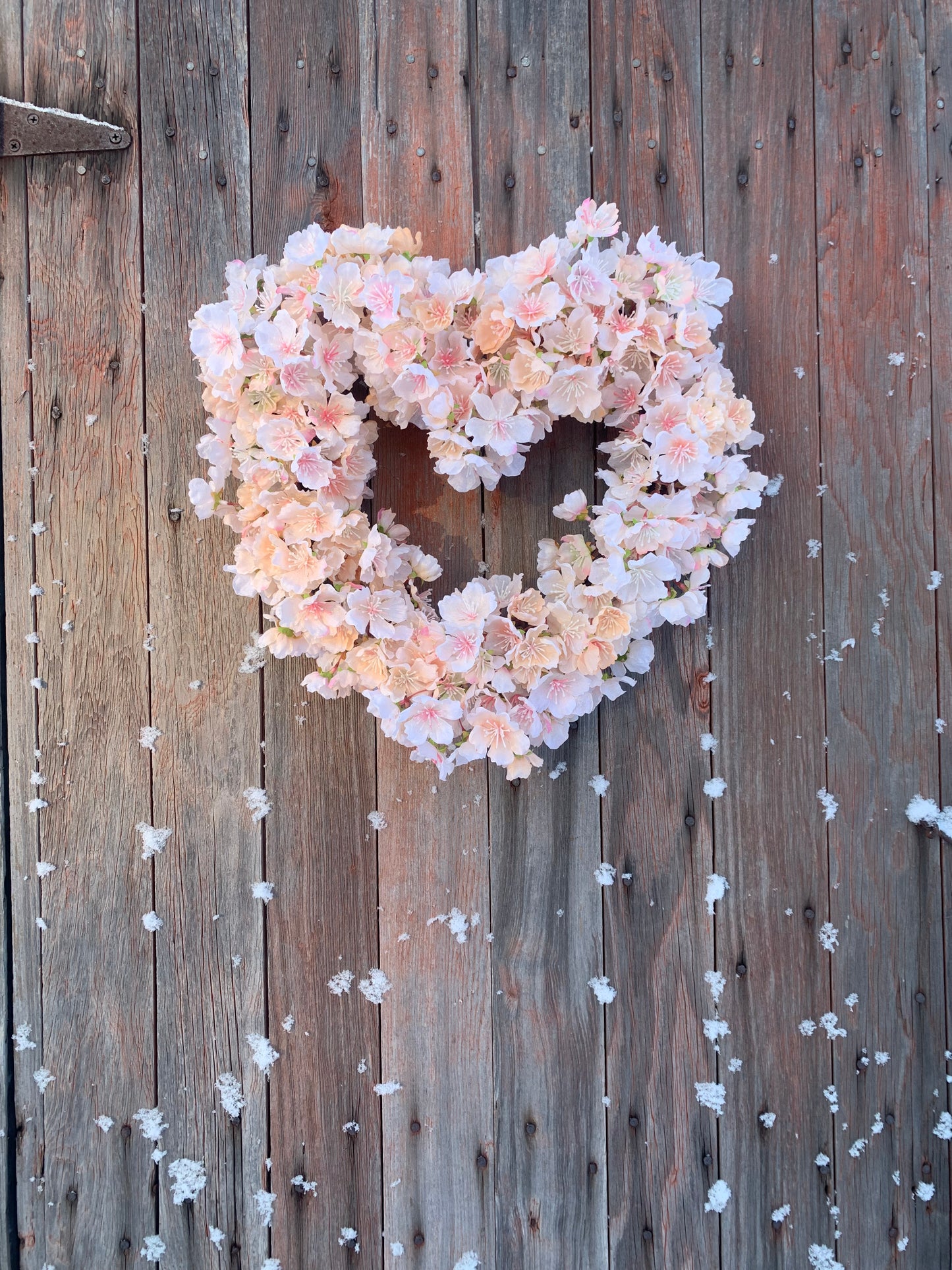 Blushing Peach Orchard Blossom Wreath