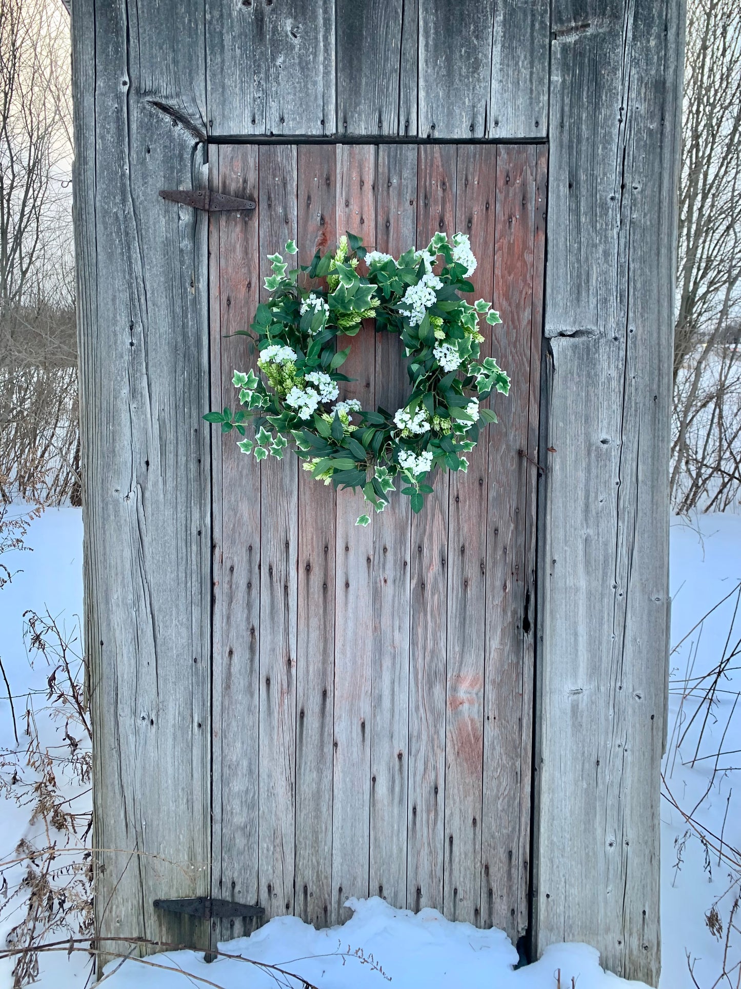 Classic Farmhouse Bloom Wreath