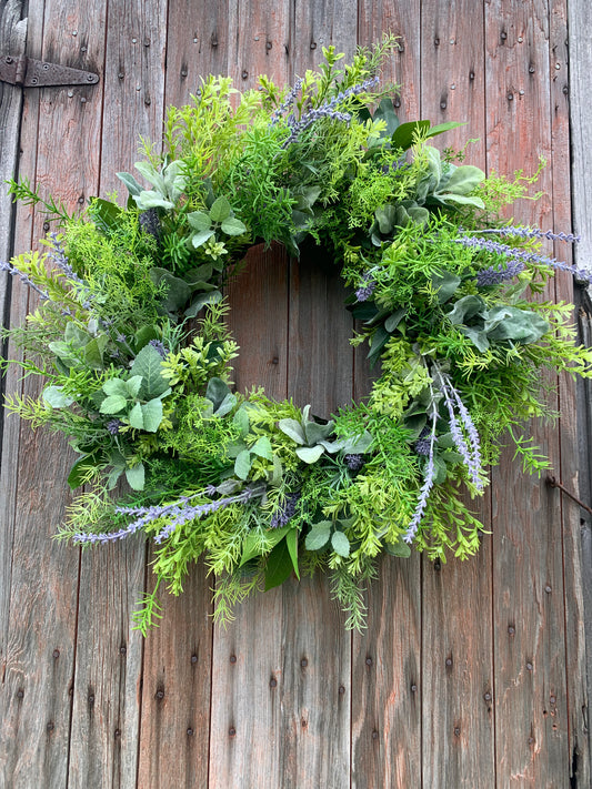 Wild Lavender Herb Wreath